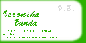 veronika bunda business card